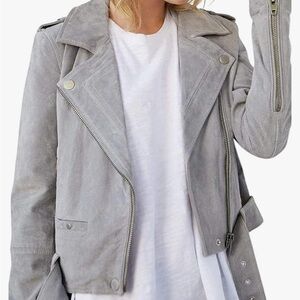BLANK NYC Moto suede Jacket size XS NWT